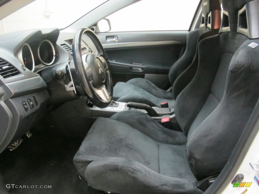 Black Interior 2010 Mitsubishi Lancer Sportback RALLIART AWD Photo #73920578