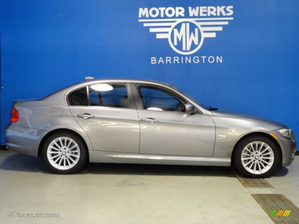 2011 3 Series 335i xDrive Sedan - Space Gray Metallic / Black photo #5