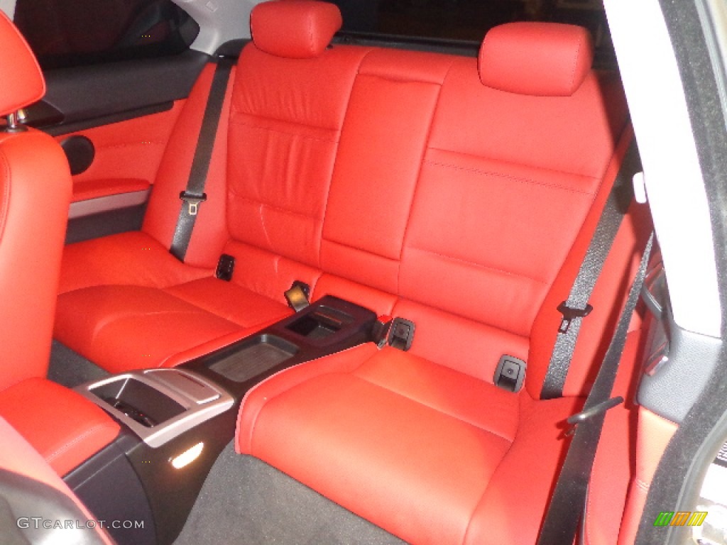 2009 3 Series 328xi Coupe - Alpine White / Coral Red/Black Dakota Leather photo #19