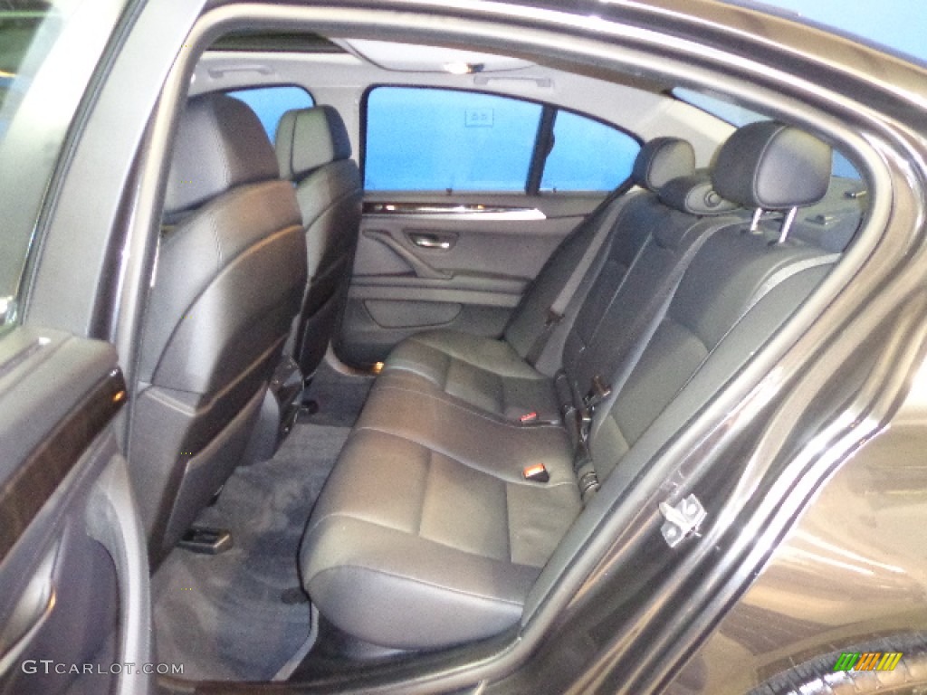 Black Interior 2012 BMW 5 Series 550i xDrive Sedan Photo #73922524