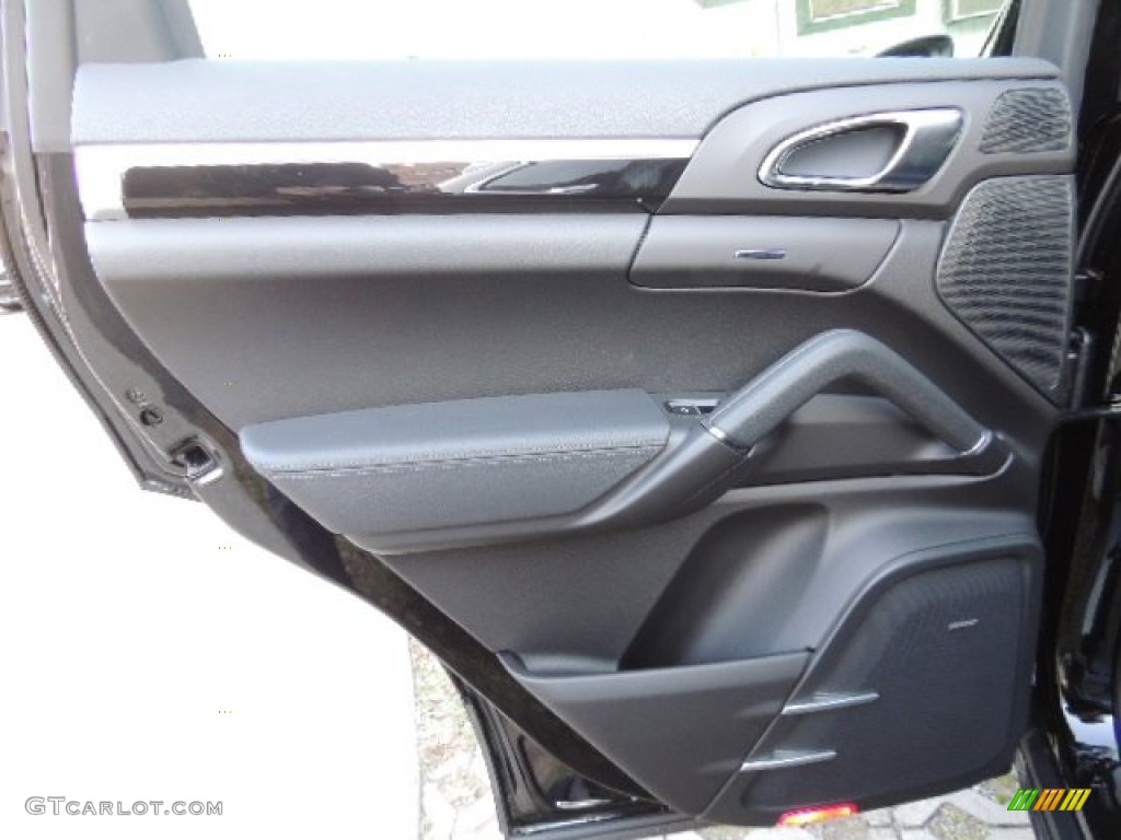 2013 Porsche Cayenne Diesel Black Door Panel Photo #73923989