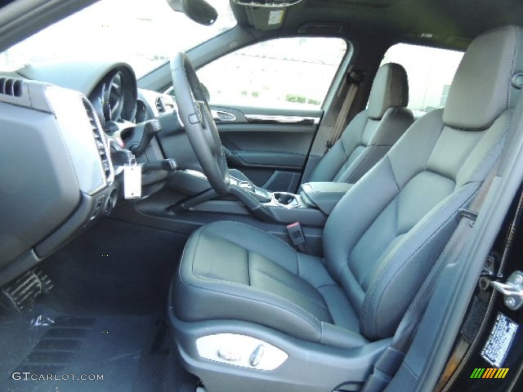 Black Interior 2013 Porsche Cayenne Diesel Photo #73924046