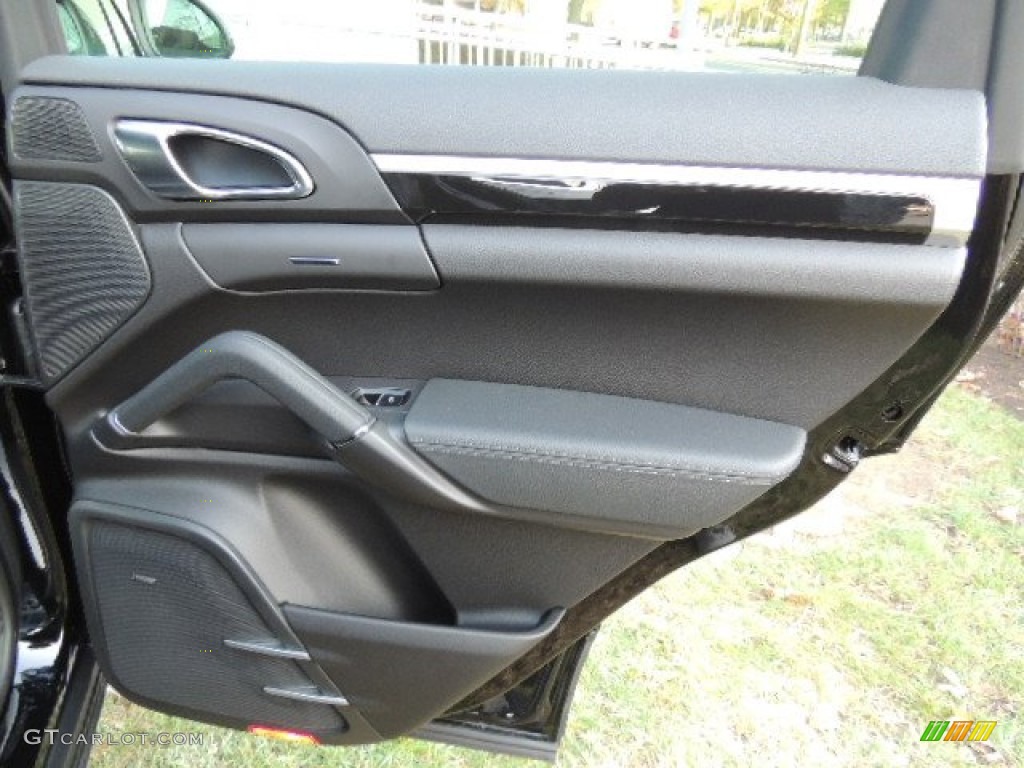 2013 Porsche Cayenne Diesel Black Door Panel Photo #73924187