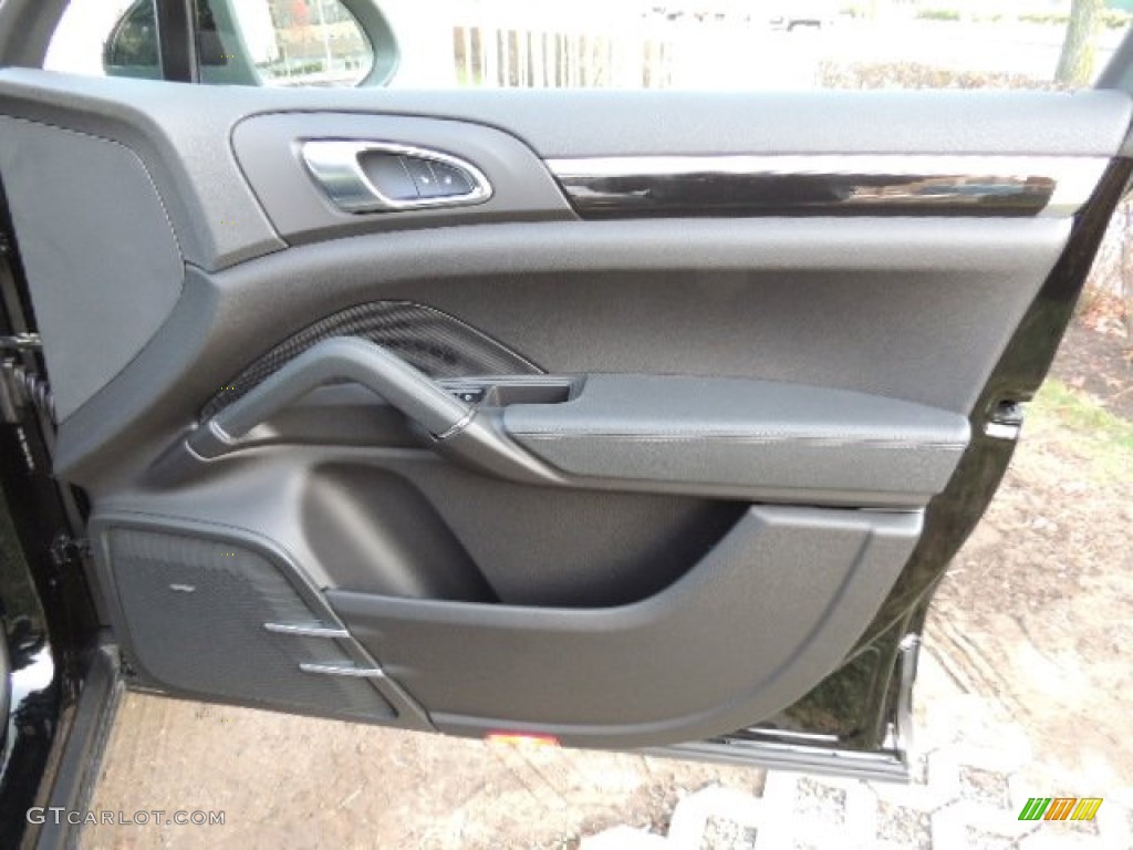 2013 Porsche Cayenne Diesel Black Door Panel Photo #73924204