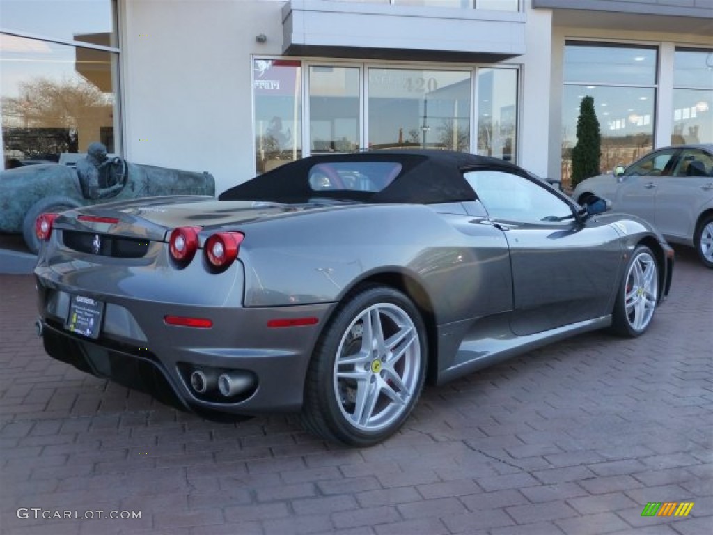 2006 F430 Spider F1 - Grigio Silverstone (Dark Grey Metallic) / Rosso (Red) photo #6