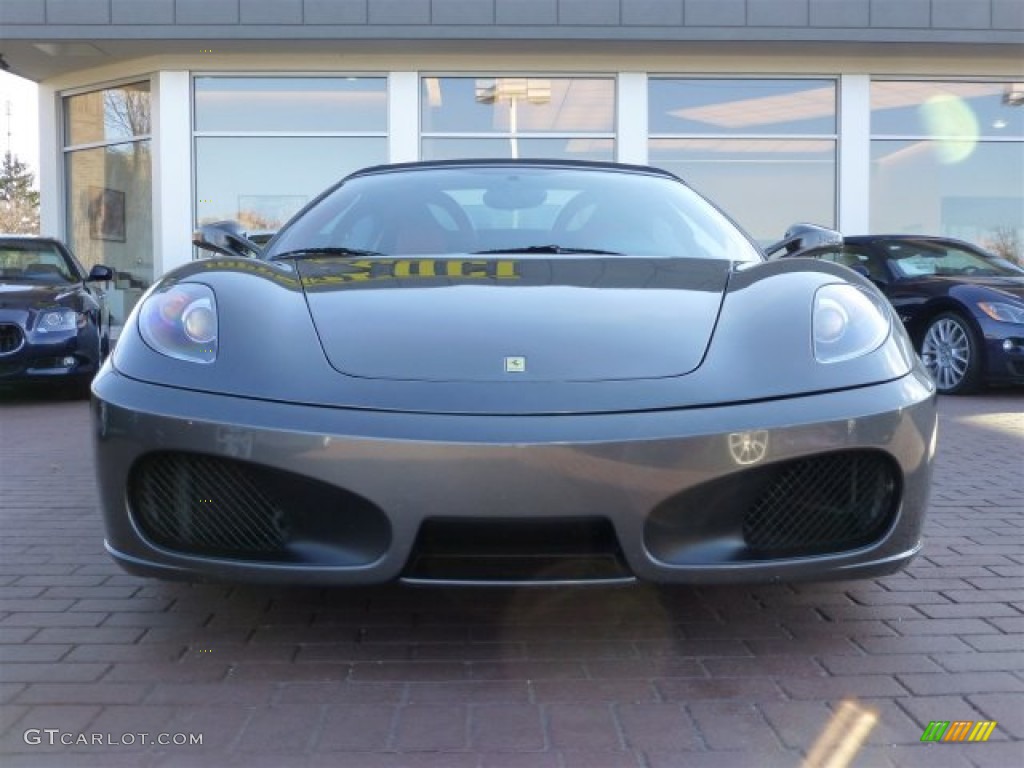 2006 F430 Spider F1 - Grigio Silverstone (Dark Grey Metallic) / Rosso (Red) photo #9