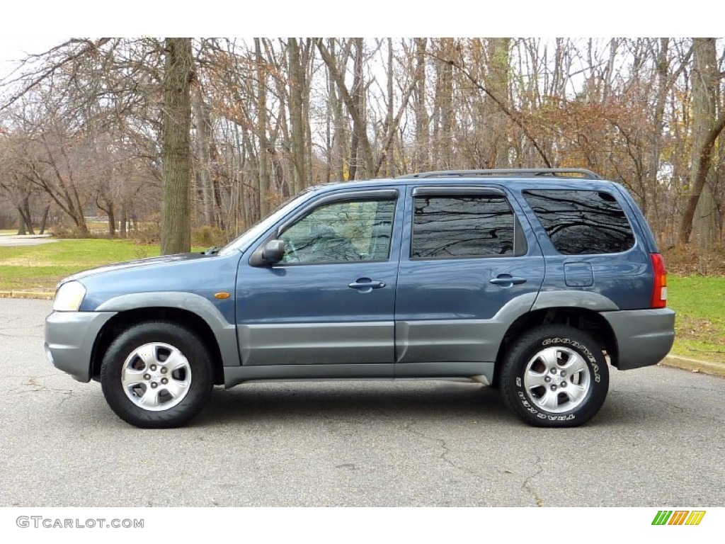 Galaxy Blue Metallic 2001 Mazda Tribute LX V6 4WD Exterior Photo #73926204