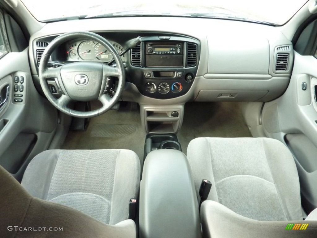 2001 Mazda Tribute LX V6 4WD Gray Dashboard Photo #73926254