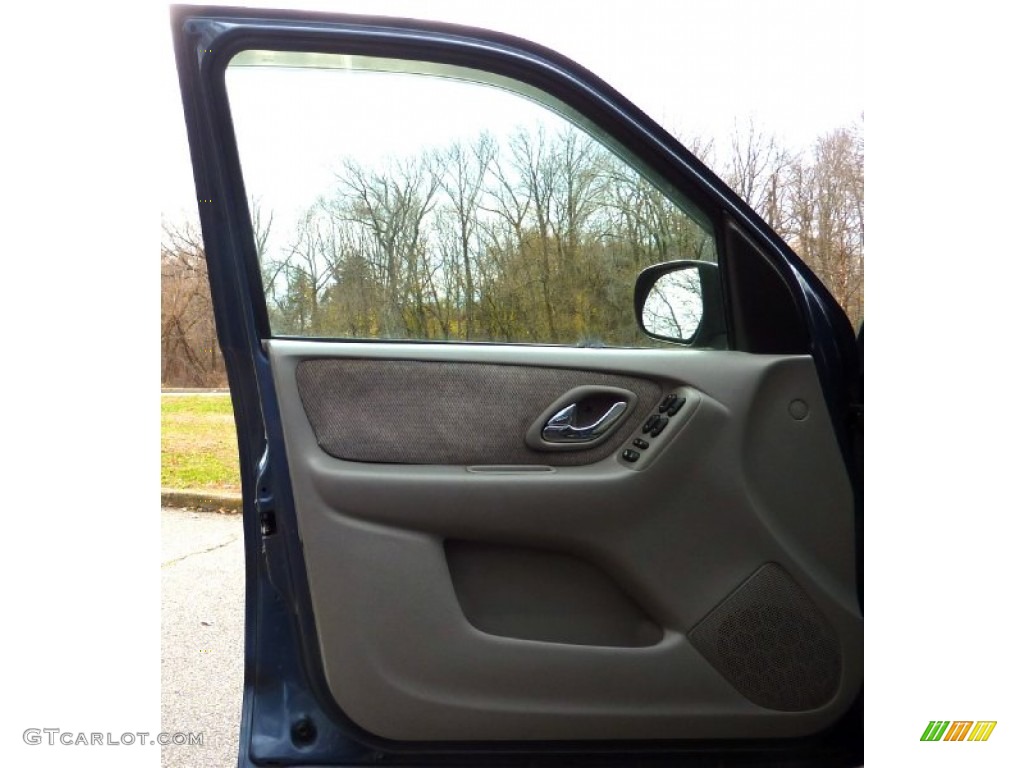 2001 Mazda Tribute LX V6 4WD Gray Door Panel Photo #73926264