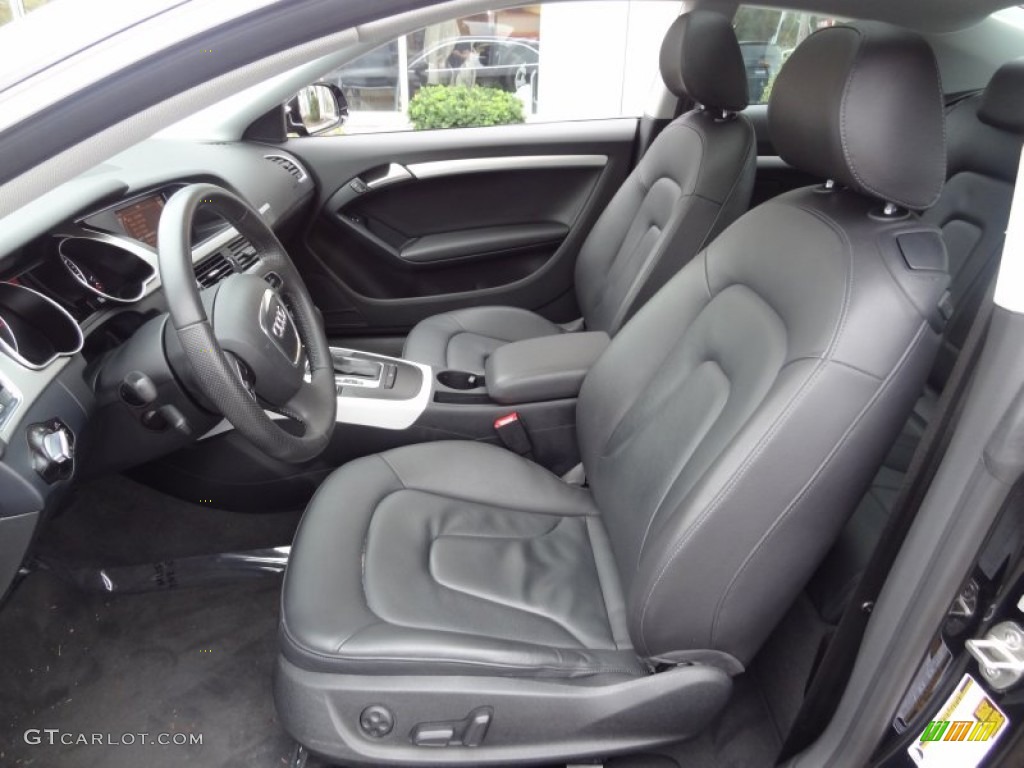Black Interior 2011 Audi A5 2.0T quattro Coupe Photo #73926893