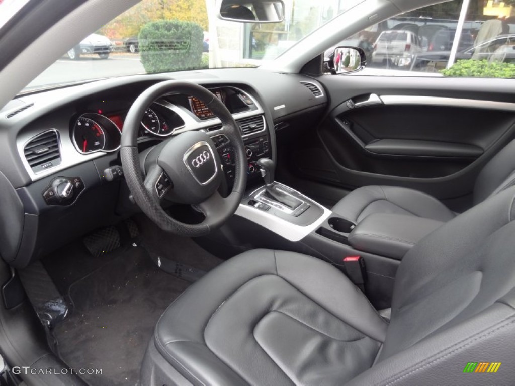 Black Interior 2011 Audi A5 2.0T quattro Coupe Photo #73926896