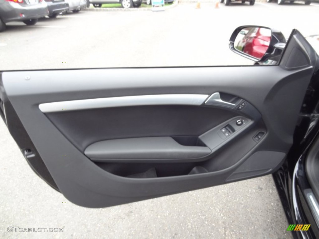 2011 Audi A5 2.0T quattro Coupe Black Door Panel Photo #73926920