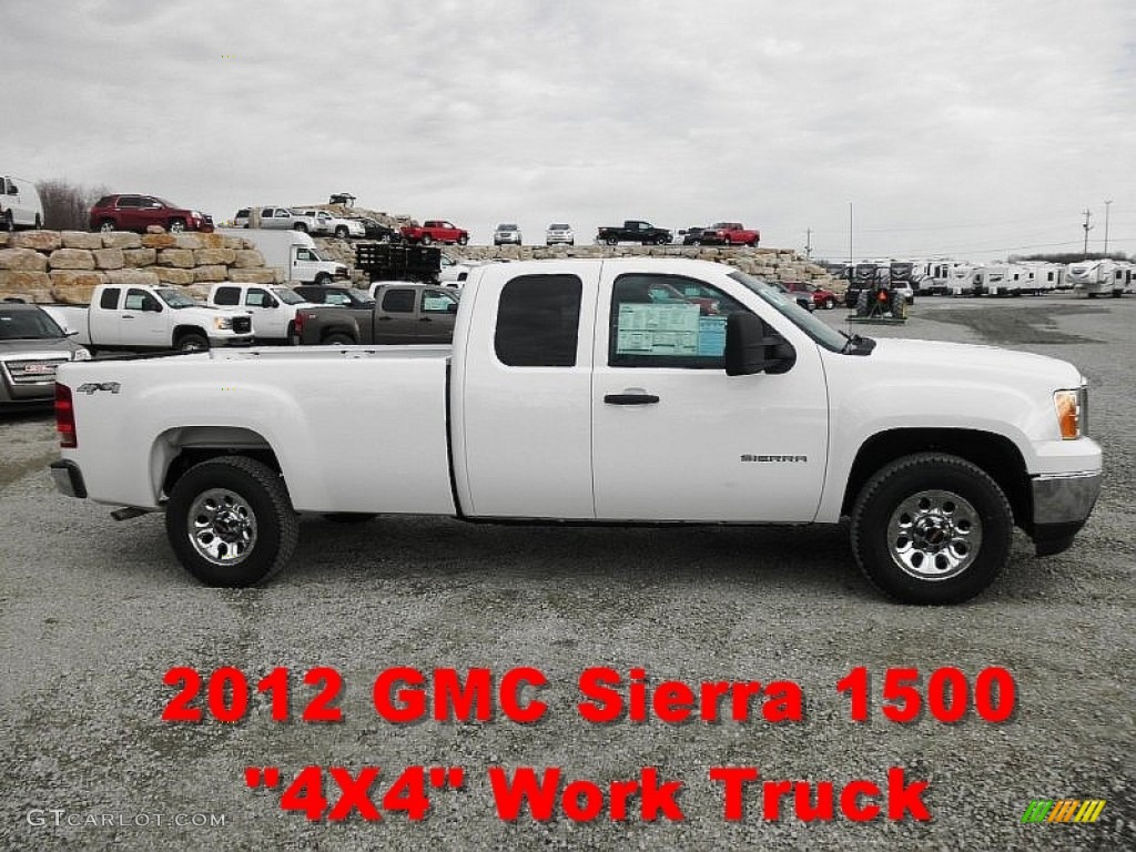 2012 Sierra 1500 Extended Cab 4x4 - Summit White / Dark Titanium photo #1