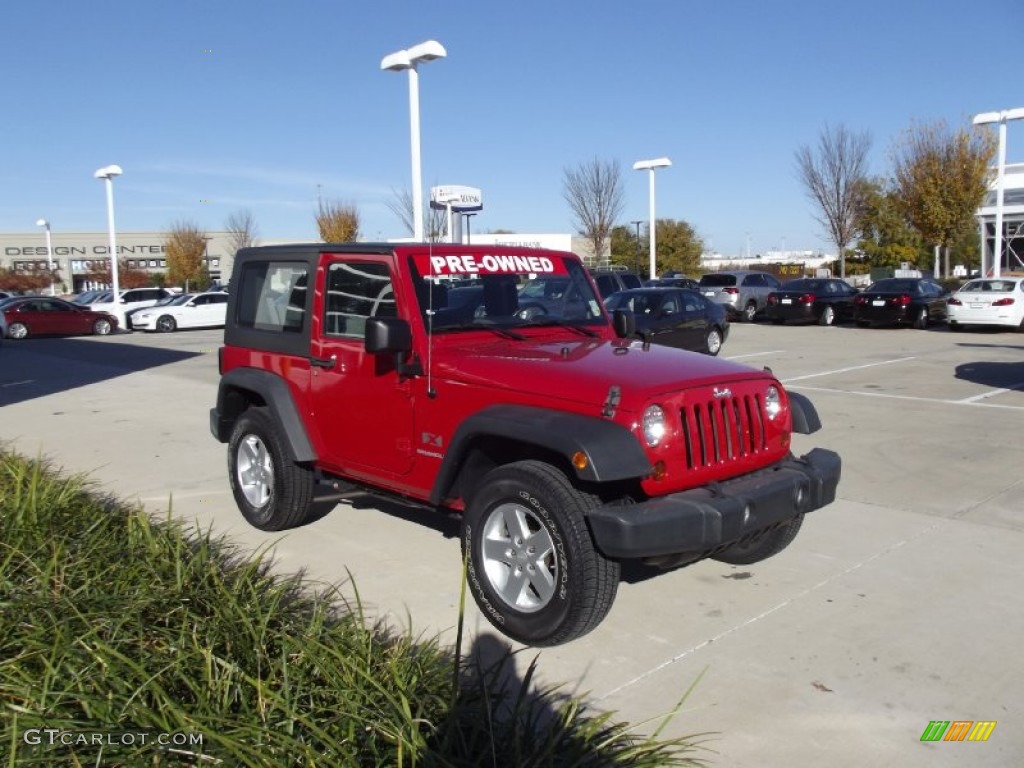 2009 Wrangler X 4x4 - Red Rock Crystal Pearl Coat / Dark Khaki/Medium Khaki photo #2