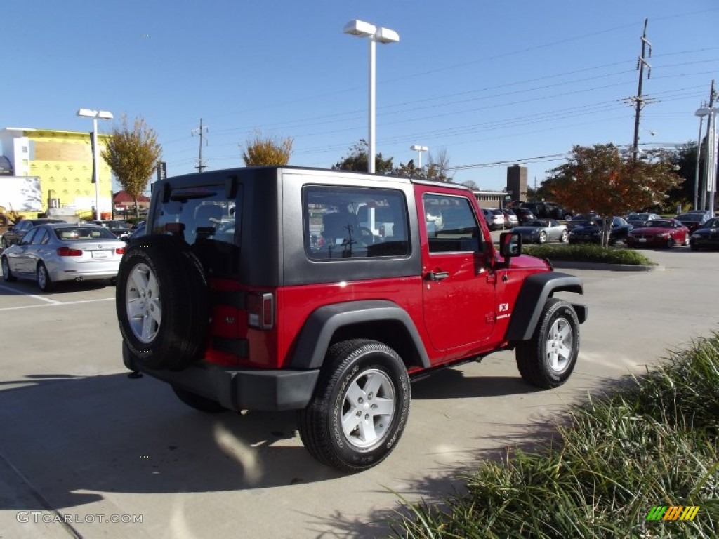 2009 Wrangler X 4x4 - Red Rock Crystal Pearl Coat / Dark Khaki/Medium Khaki photo #3