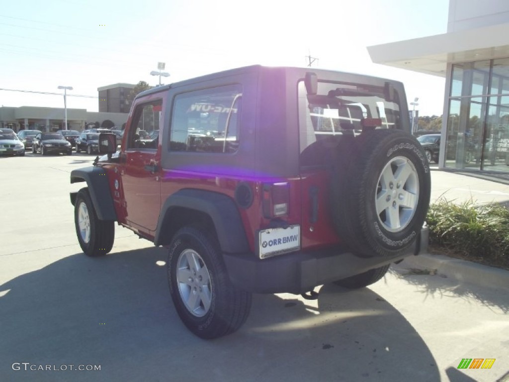 2009 Wrangler X 4x4 - Red Rock Crystal Pearl Coat / Dark Khaki/Medium Khaki photo #4
