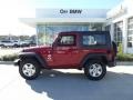 2009 Red Rock Crystal Pearl Coat Jeep Wrangler X 4x4  photo #5