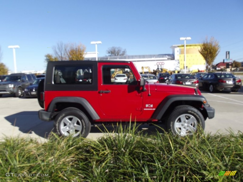 2009 Wrangler X 4x4 - Red Rock Crystal Pearl Coat / Dark Khaki/Medium Khaki photo #6
