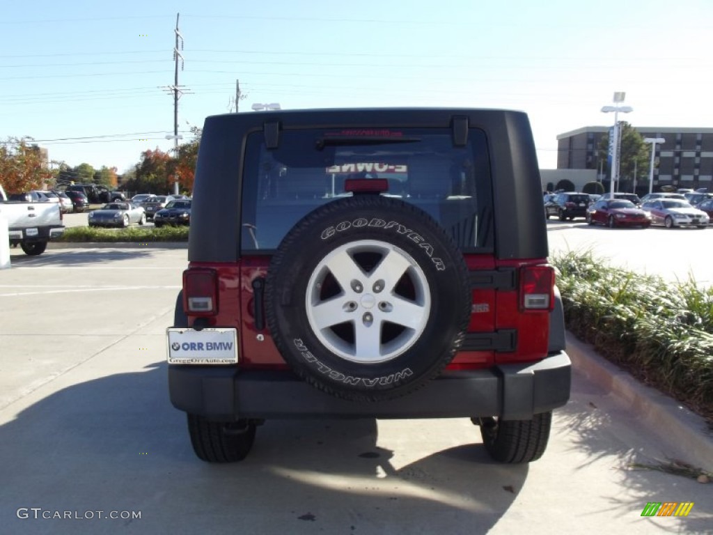2009 Wrangler X 4x4 - Red Rock Crystal Pearl Coat / Dark Khaki/Medium Khaki photo #8