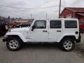 2013 Bright White Jeep Wrangler Unlimited Sahara 4x4  photo #2