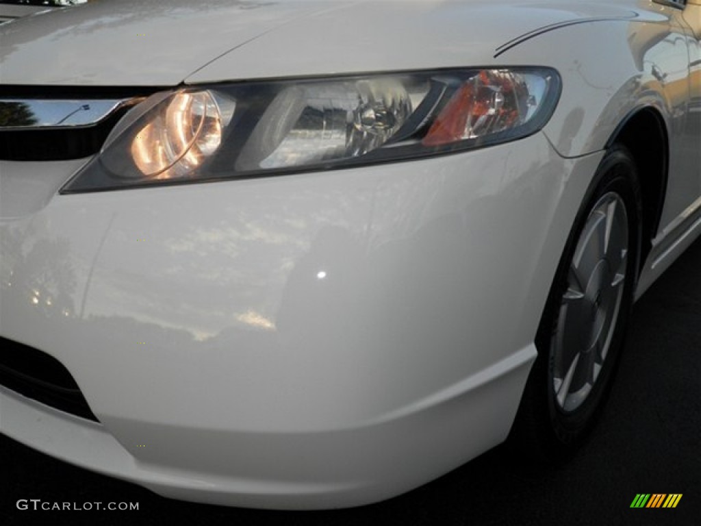 2007 Civic Hybrid Sedan - Taffeta White / Ivory photo #8