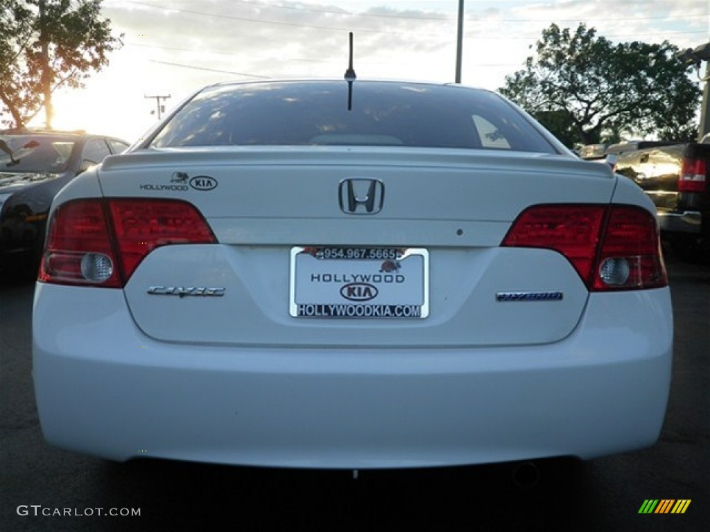 2007 Civic Hybrid Sedan - Taffeta White / Ivory photo #14