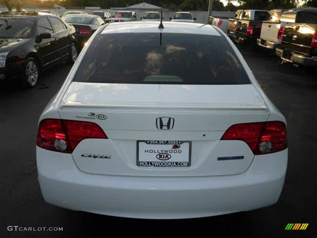 2007 Civic Hybrid Sedan - Taffeta White / Ivory photo #16