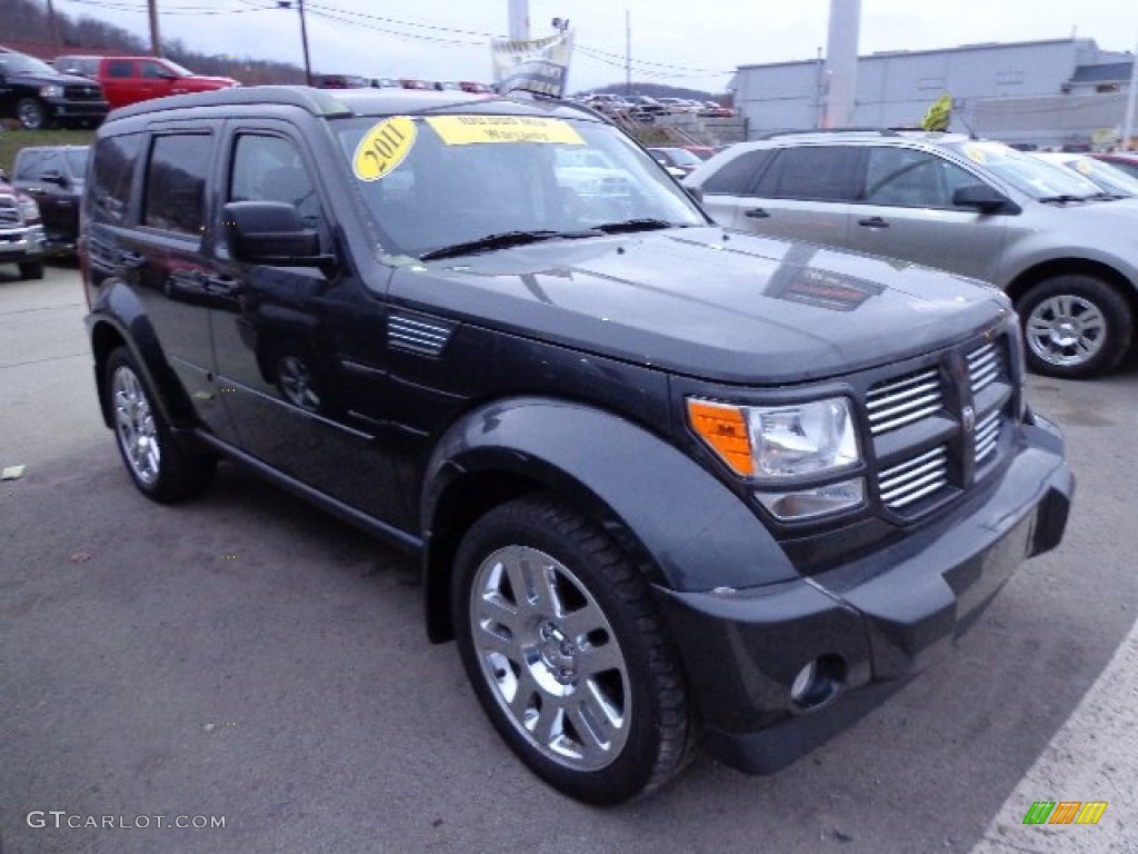 Dark Charcoal Pearl 2011 Dodge Nitro Heat 4.0 4x4 Exterior Photo #73931631