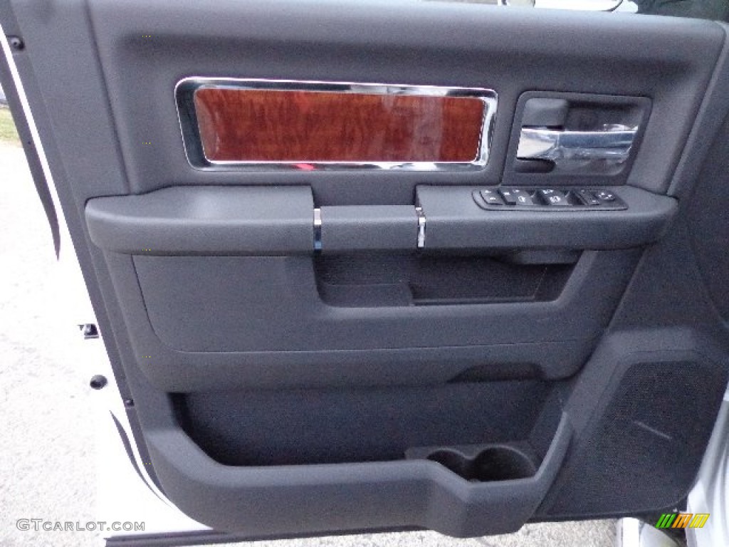 2012 Dodge Ram 2500 HD Laramie Crew Cab 4x4 Dark Slate Door Panel Photo #73932756