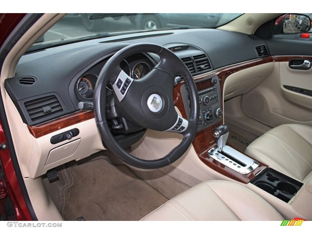 2008 Aura XE 3.5 - Red Jewel / Tan photo #5