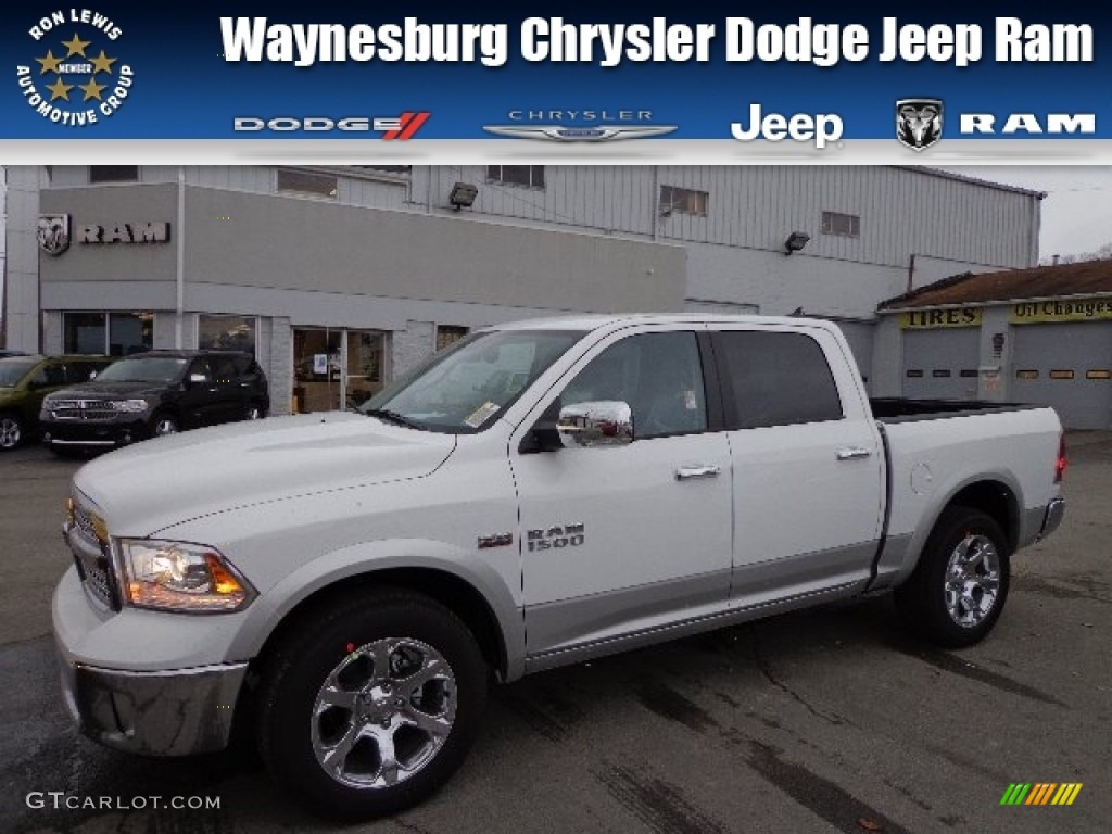 2013 1500 Laramie Crew Cab 4x4 - Bright White / Black photo #1