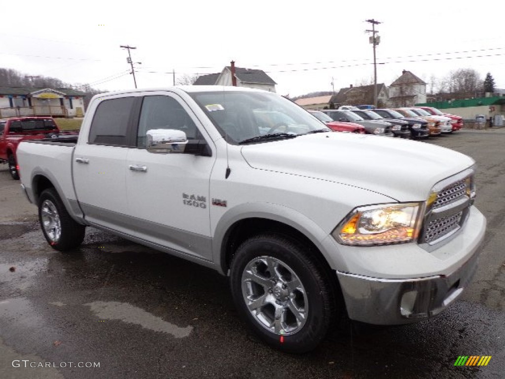 Bright White 2013 Ram 1500 Laramie Crew Cab 4x4 Exterior Photo #73932993
