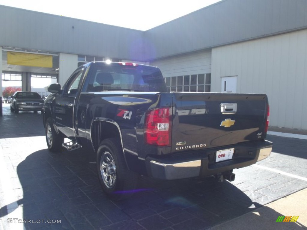 2011 Silverado 1500 LT Regular Cab 4x4 - Imperial Blue Metallic / Light Titanium/Dark Titanium photo #4