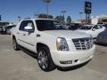 White Diamond Tricoat 2013 Cadillac Escalade EXT Luxury AWD Exterior