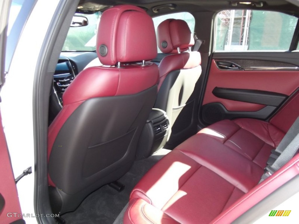 Morello Red/Jet Black Accents Interior 2013 Cadillac ATS 2.0L Turbo Luxury Photo #73933617
