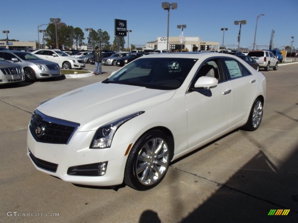 2013 ATS 3.6L Premium - White Diamond Tricoat / Light Platinum/Brownstone Accents photo #1