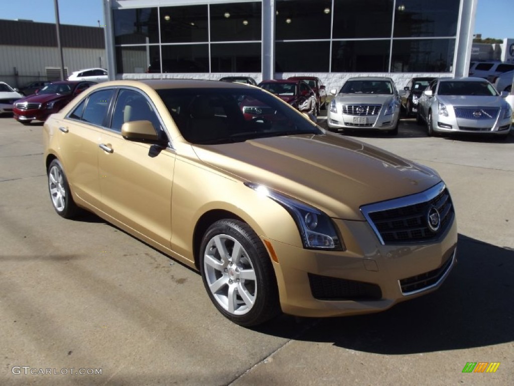 2013 ATS 2.5L - Summer Gold Metallic / Caramel/Jet Black Accents photo #2