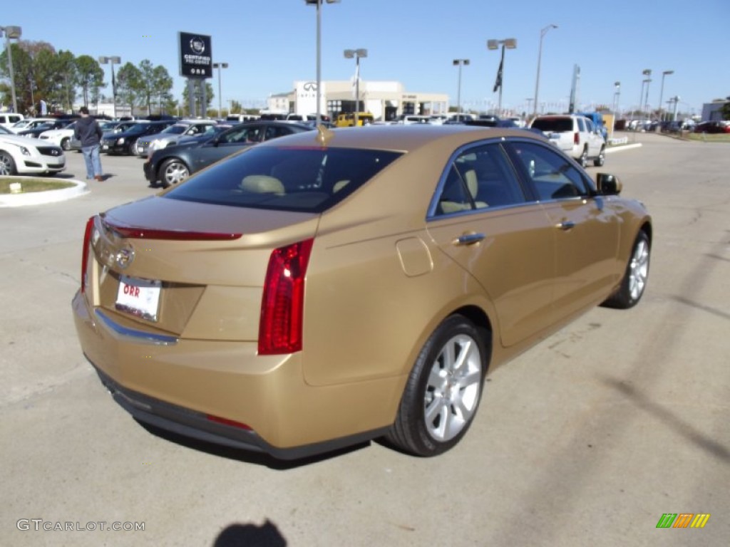 2013 ATS 2.5L - Summer Gold Metallic / Caramel/Jet Black Accents photo #3