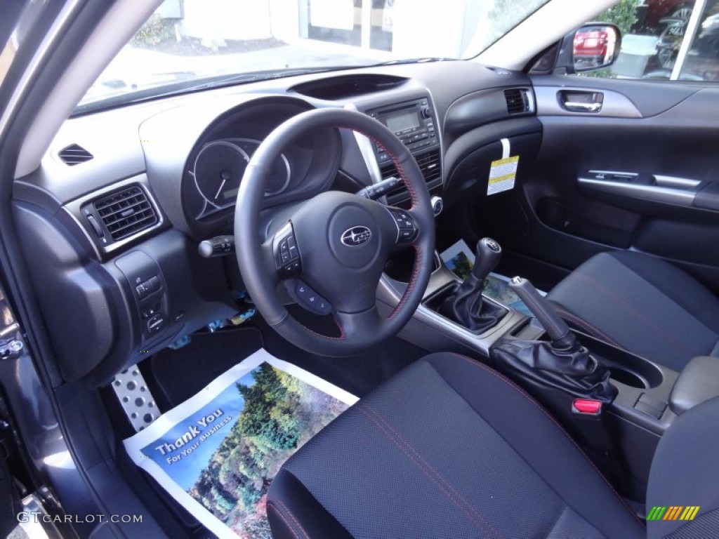 WRX Carbon Black Interior 2012 Subaru Impreza WRX 4 Door Photo #73935332
