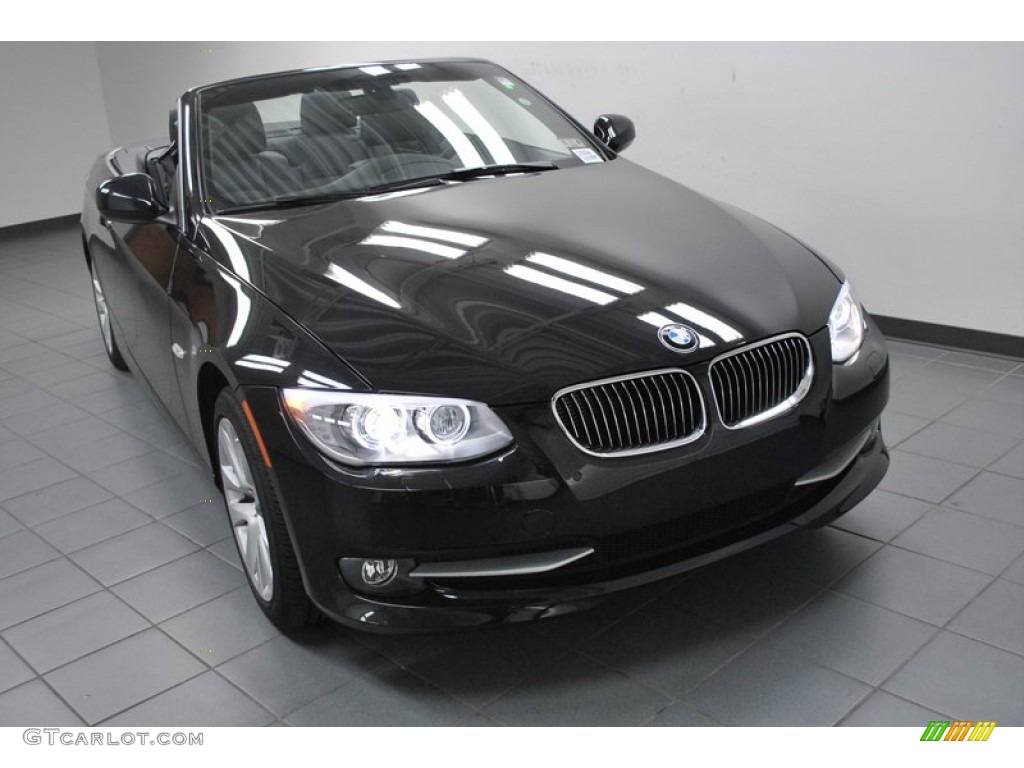 2013 3 Series 328i Convertible - Black Sapphire Metallic / Black photo #5