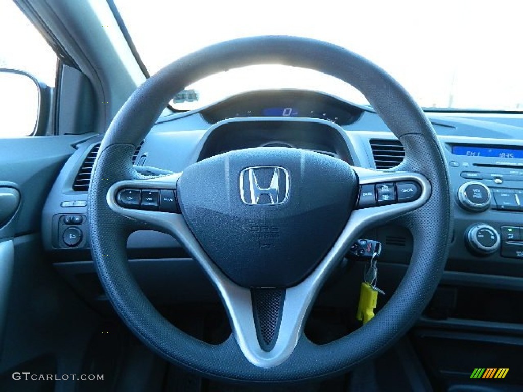 2007 Honda Civic EX Coupe Gray Steering Wheel Photo #73936871