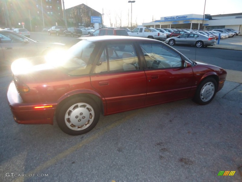 1991 S Series SL2 Sedan - Brilliant Red Metallic / Beige photo #5