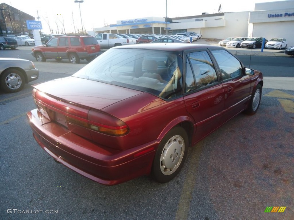 1991 S Series SL2 Sedan - Brilliant Red Metallic / Beige photo #6