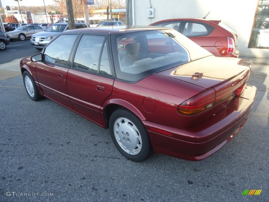 1991 S Series SL2 Sedan - Brilliant Red Metallic / Beige photo #8