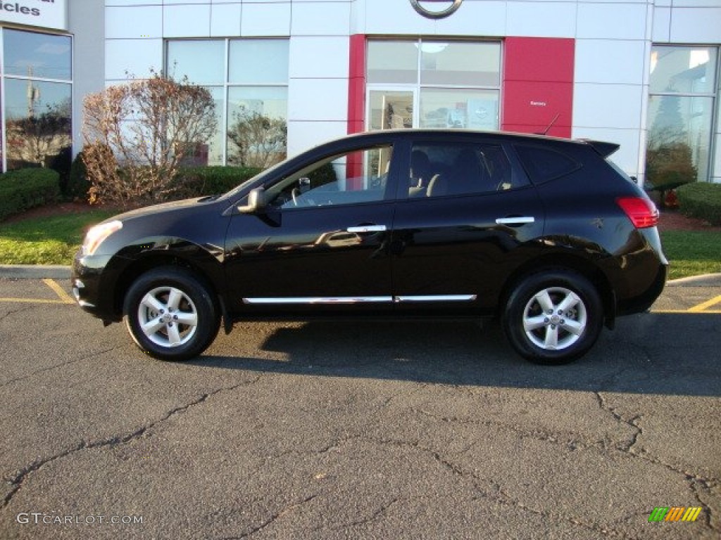 2012 Rogue S Special Edition AWD - Super Black / Gray photo #2