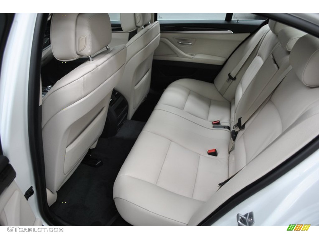 Oyster/Black Interior 2013 BMW 5 Series 528i Sedan Photo #73938416