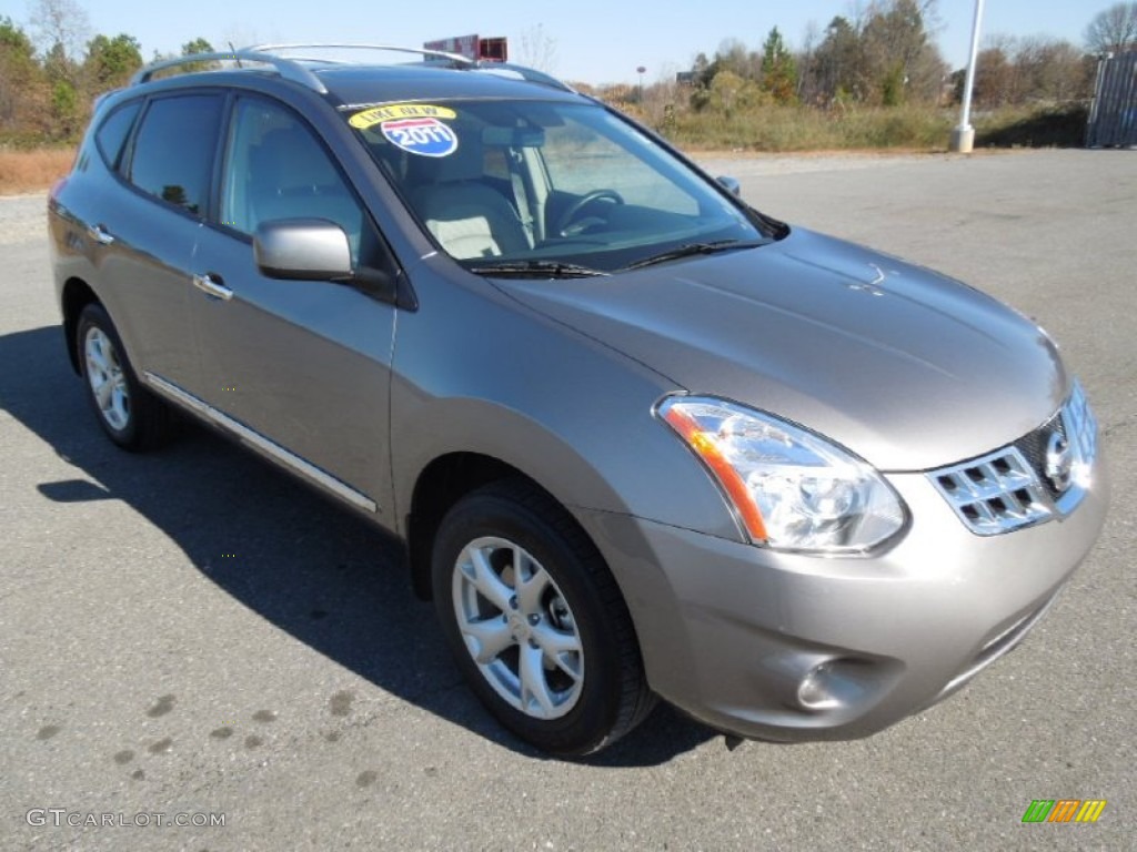 2011 Rogue SV AWD - Frosted Steel Metallic / Gray photo #2