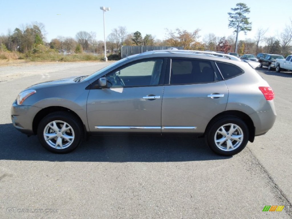 2011 Rogue SV AWD - Frosted Steel Metallic / Gray photo #3