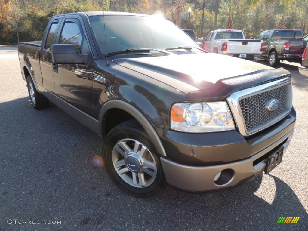 2006 F150 Lariat SuperCab - Dark Stone Metallic / Tan photo #1