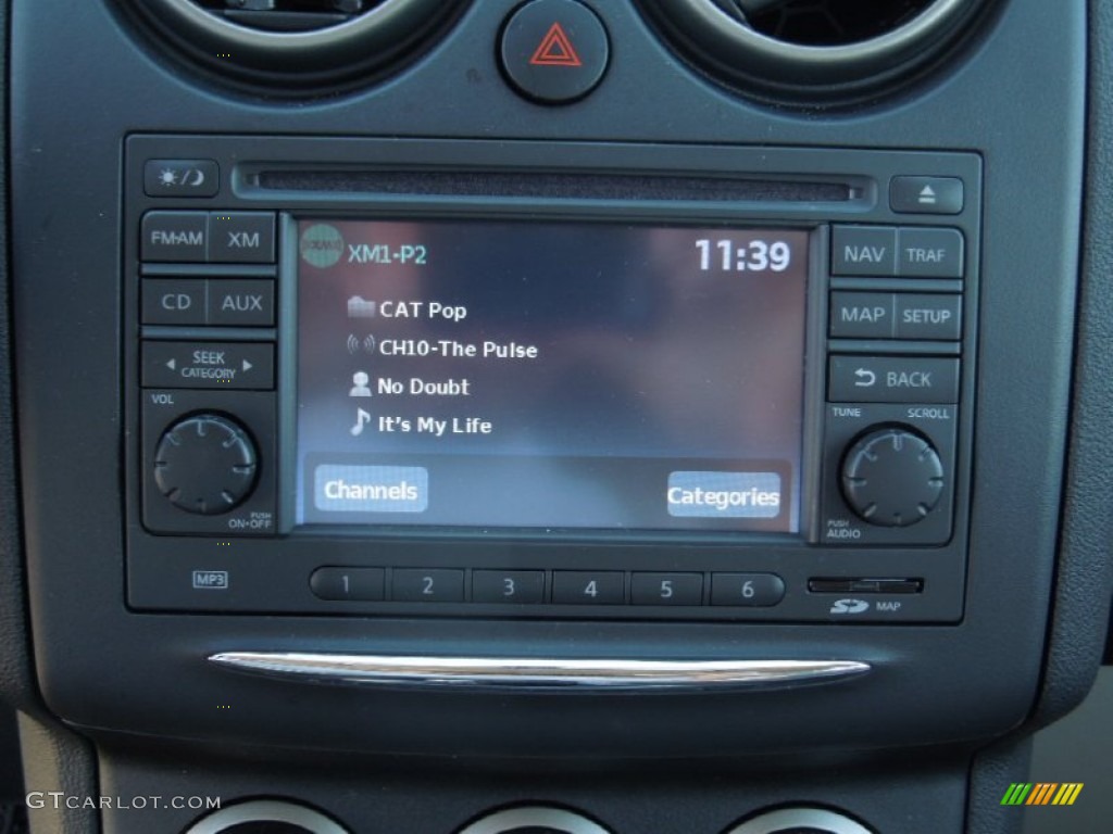 2011 Rogue SV AWD - Frosted Steel Metallic / Gray photo #14